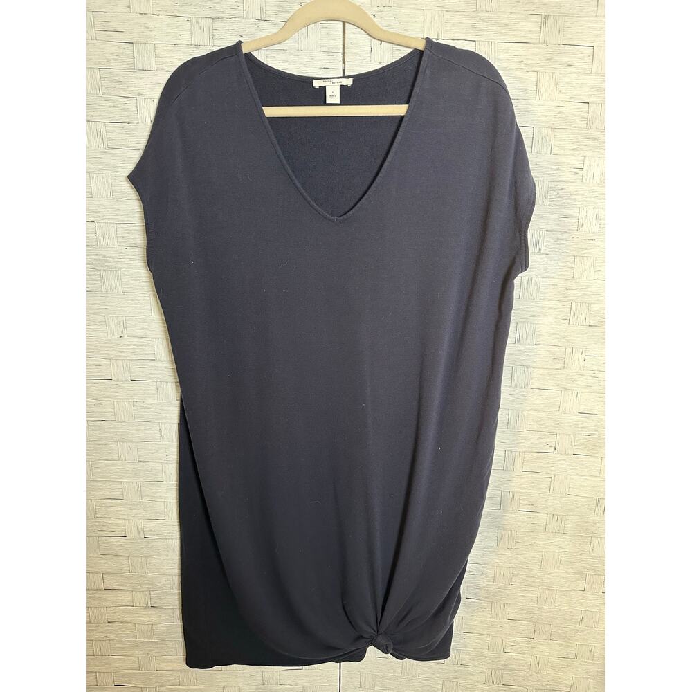 Daily Ritual women's shirt dress T-shirt navy cap sleeve casual cozycore